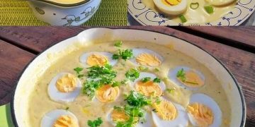 Eier in Senfsauce