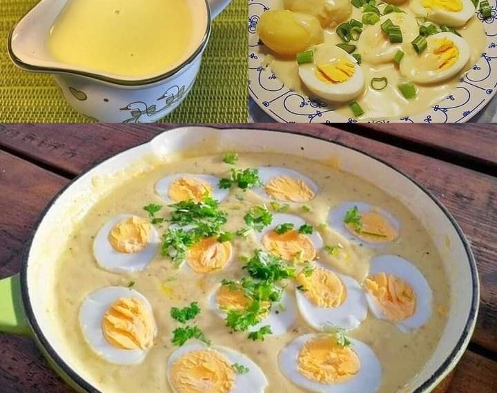 Eier in Senfsauce