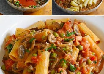 Rigatoni alla boscaiola: das Rezept für den reichhaltigen und köstlichen ersten Gang