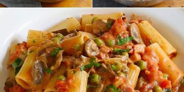 Rigatoni alla boscaiola: das Rezept für den reichhaltigen und köstlichen ersten Gang