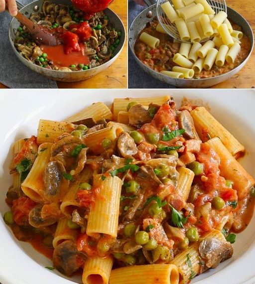 Rigatoni alla boscaiola: das Rezept für den reichhaltigen und köstlichen ersten Gang