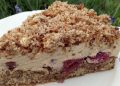 Espresso Nuss Torte mit Kirschen