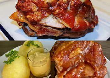 Knusprig gebratene Schweinshaxen