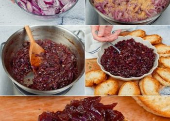 Karamellisierte Zwiebeln: das leckere und einfach zuzubereitende Beilagenrezept