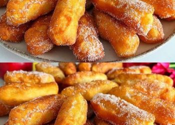 Gebackene Apfelstreifen