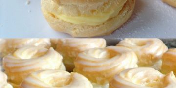 Spritzkuchen mit Vanillecreme 