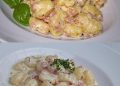Zum fingerlecken! GNOCCHI MIT KÄSE KNOBLAUCH SCHINKEN SOSE