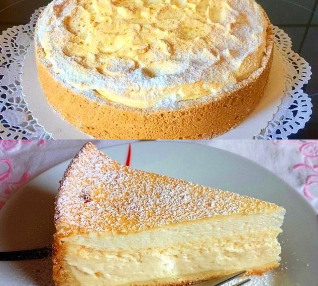 Quark Schneekuchen mit Vanillepudding, super Lecker! 