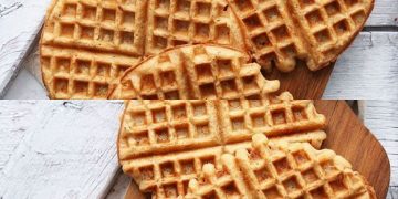 Die saftigsten Waffeln machst du aus Quark und Mineralwasser