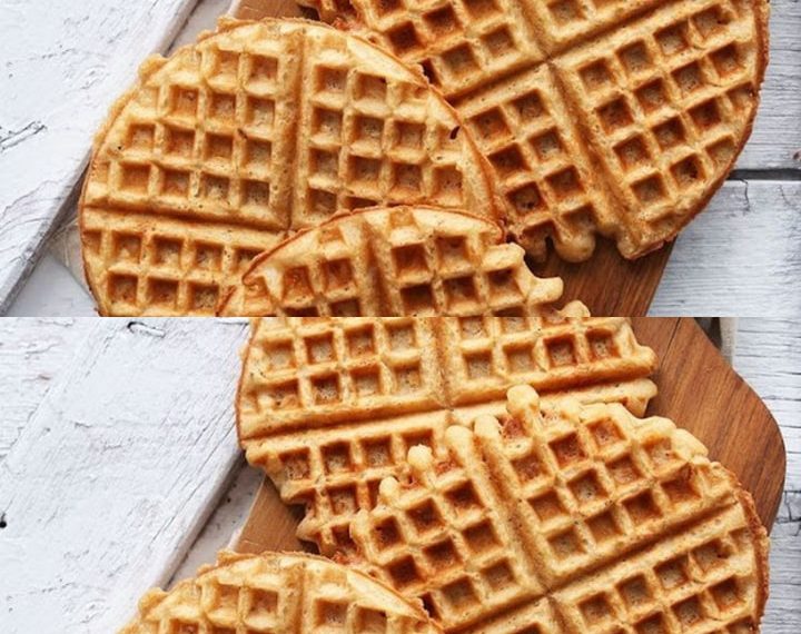 Die saftigsten Waffeln machst du aus Quark und Mineralwasser