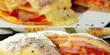 15 Minuten Mozzarella Sandwich Lasagne