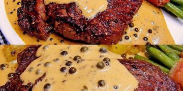 Rinderfilet mit grüner Pfeffersahnesoße