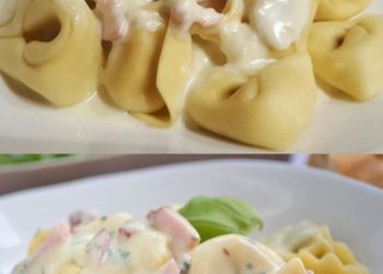 Tortellini mit Käse Sahne Soße
