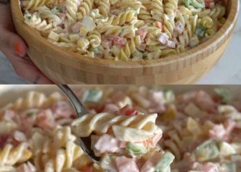 Nudelsalat mit leckere Geheimsoße