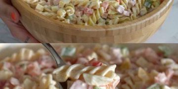 Nudelsalat mit leckere Geheimsoße