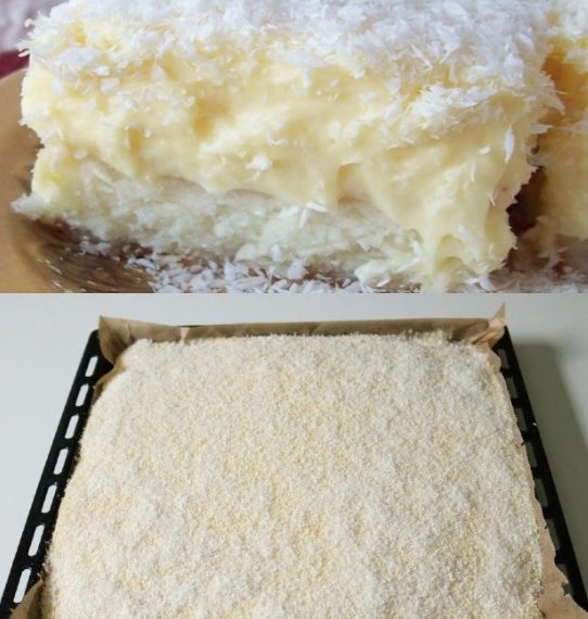 KOKOSKUCHEN MIT VANILLEPUDDING, Boahh ein Traum!