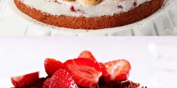 Gewickelte Erdbeer – Tiramisu – Torte
