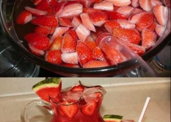 ERDBEER BOWLE MIT MELONE