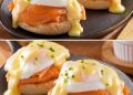Einfache geräucherte Lachseier Benedict