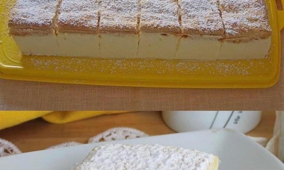 Zitronen Mascarpone-Schnitten