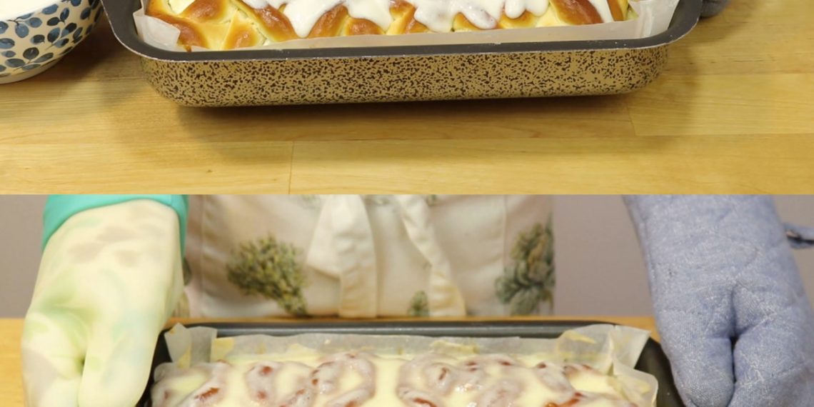 Zimtschnecken mit Fantastische Glasur