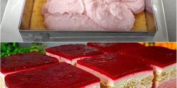 Himbeer-Tiramisu Kuchen, der auf der Zunge zergeht