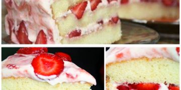 Erdbeertorte (diese Torte kann natürlich auch mit anderen Beeren hergestellt werden)