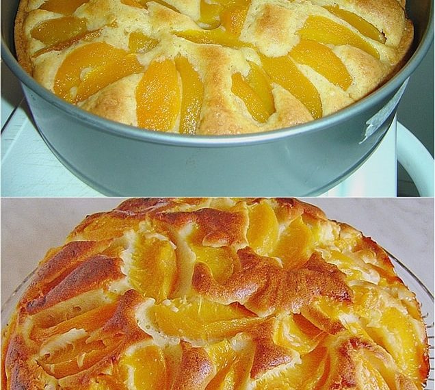 Pfirsich – Vanillekuchen