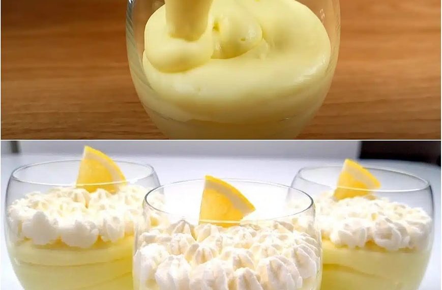 Cremiges Zitronenmousse in 5 Minuten – Keine Eier, kein gebackenes Zitronendessert