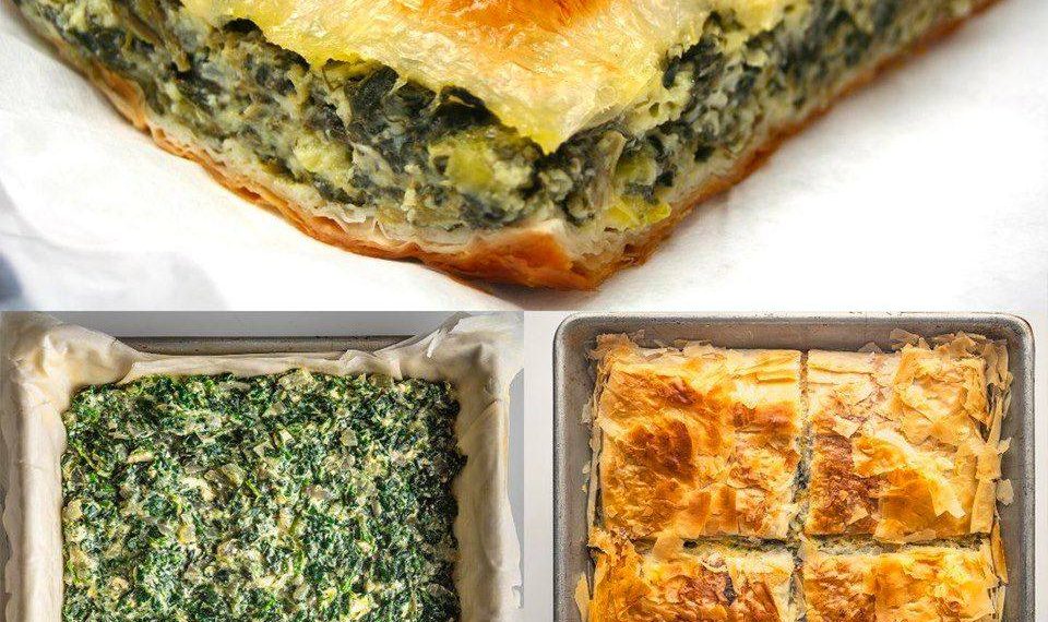 Spanakopita (griechischer Spinatkuchen)
