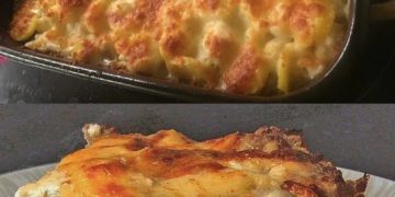 Blumenkohl mit Hackfleisch, überbacken !