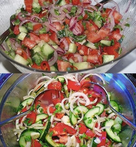 Türkischer Tomatensalat, super würzig !
