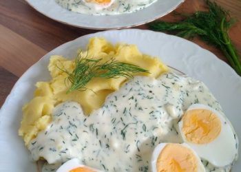 Eier in Dillsoße mit Kartoffeln absolut lecker
