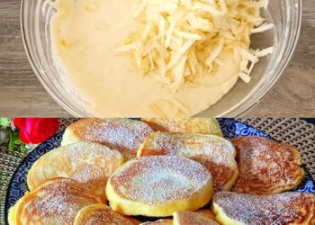 Ich konnte sie fast jeden Tag essen, Apfel Joghurt Pfannkuchen in 3 Minuten