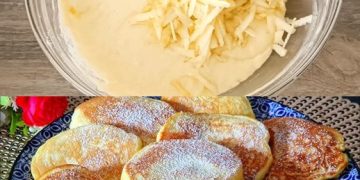 Ich konnte sie fast jeden Tag essen, Apfel Joghurt Pfannkuchen in 3 Minuten