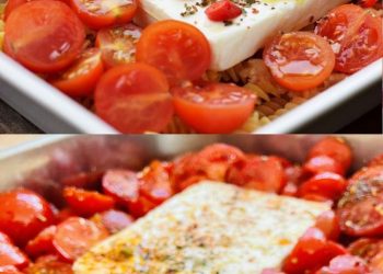 Gebackener Feta mit Tomaten aus dem Ofen