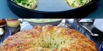 Selbstgebackenes Knoblauchbrot, würzig, knusprig, süchtig machend!