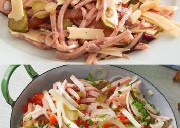 WURST SALAT MIT PAPRIKA UND MAIS