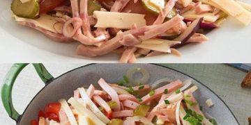 WURST SALAT MIT PAPRIKA UND MAIS