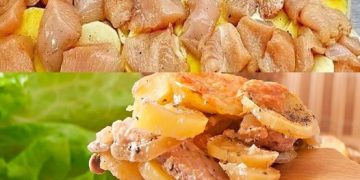 Hähnchen Kartoffel Gratin, könnte ich gerade jeden Tag essen!