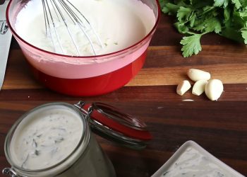 Knoblauch Joghurtsoße passt zu allem!