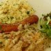 Thüringer Bratwurst mit Kartoffelpüree und Sauerkraut