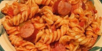 Wurst Nudelpfanne
