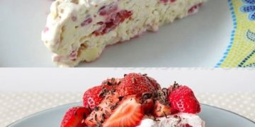 Eistorte mit 1 kg Erdbeeren & 400 g Frischkäse absoluter Suchtfaktor