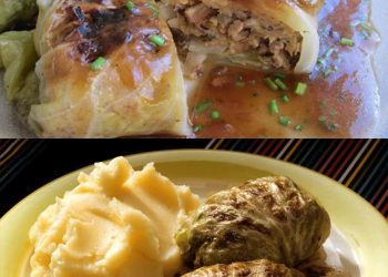 Kohlrouladen mit Kartoffelpüree