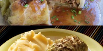 Kohlrouladen mit Kartoffelpüree