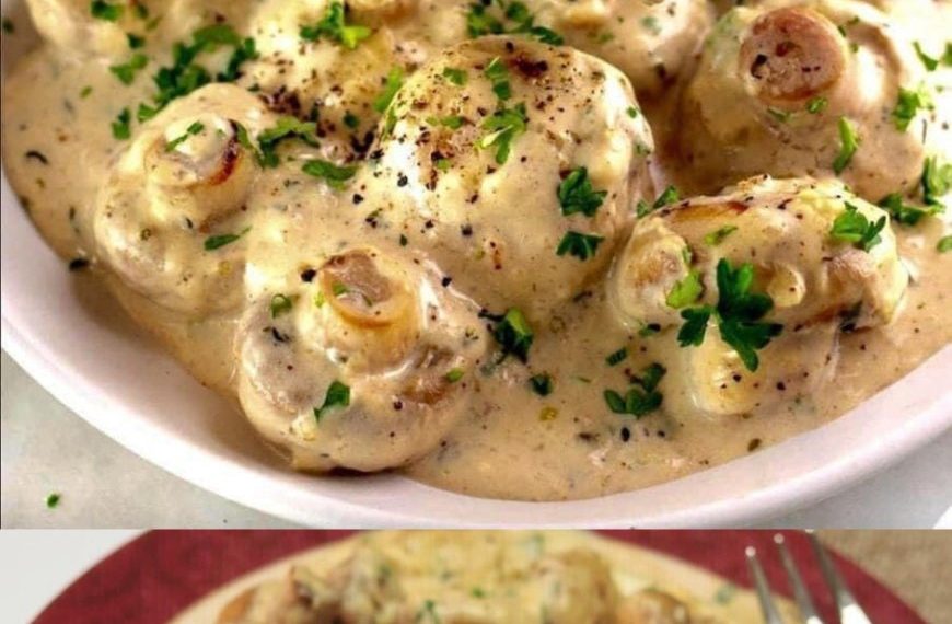 knoblauchpilze in Parmesankäse so einfach sooo LECKER