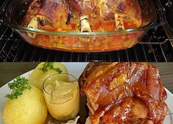 Gebratene Schweinshaxen, superlecker!