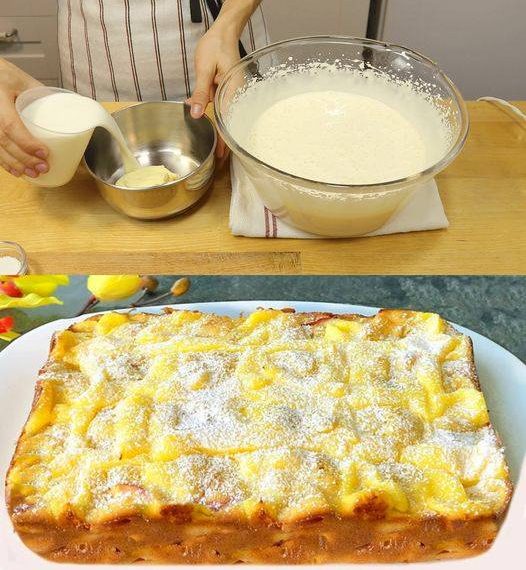 Der absolut Wahnsinn so lecker, Apfelkuchen mit Vanillepudding