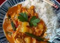 Hähnchen-Ananas-Curry Mit Reis